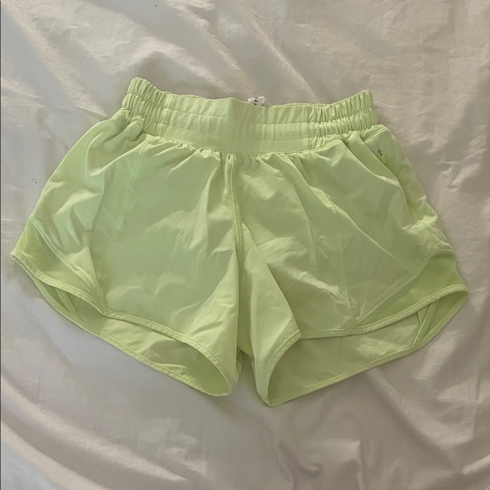 Lululemon Athletica Neon Green Athletic Shorts